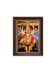 Mas Durga Digital Print Photo 6.7x8.7 inches  (I24) - Vibrant Religious Wall Art for Home or Office Decor.