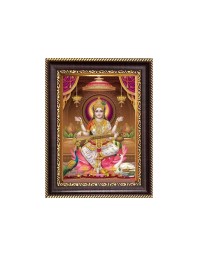 Maa Swaraswati Digital Print Photo 6.7x8.7 inches  (I24) - Vibrant Religious Wall Art for Home or Office Decor.
