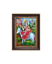 Maa Switala Debi Shitala Maa Digital Print Photo 6.7x8.7 inches  (I24) - Vibrant Religious Wall Art for Home or Office Decor.