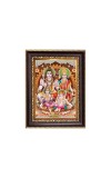 Lord Shib Parbati Family Digital Print Photo 6.7x8.7 inches  (I24) - Vibrant Religious Wall Art for Home or Office Decor.