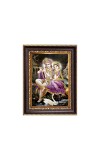 Sri Krishna With Sri Radha Digital Print Photo 6.7x8.7 inches  (I24) - Vibrant Religious Wall Art for Home or Office Decor.