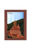 Rishikesh Temple Photo Photo - Brown Color Frame, 10x14 Inch | Premium Quality Print |  Perfect for Home and Office Wall Decoration