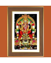 Angala parameshwari Photo Frame  10x14 Inches-Brown Wooden Frame for Home , Office & Temple Decoration and Gifting