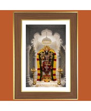 Lord Balaji Photo Frame  10x14 Inches-Brown Wooden Frame for Home , Office & Temple Decoration and Gifting