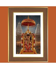 Lord Venkateshwara Photo Frame  10x14 Inches-Brown Wooden Frame for Home , Office & Temple Decoration and Gifting