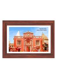Raghunath Temple Photo - Brown Color Frame, 10x14 Inch | Premium Quality Print |  Perfect for Home and Office Wall Decoration