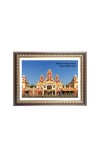 Bhopal Laxmi Narayan Temple Photo - Brown Color Frame, 10x14 Inch | Premium Quality Print |  Perfect for Home and Office Wall Decoration