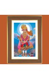 Swaminarayan Photo Frame  10x14 Inches-Brown Wooden Frame for Home , Office & Temple Decoration and Gifting
