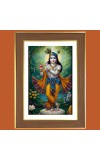 God Sri Krishna Murali Photo Frame 10x14 Inches-Brown Wooden Frame for Home , Office & Temple Decoration and Gifting God Sri Krishna Murali Photo Frame 10x14 Inches-Brown Wooden Frame for Home , Office & Temple Decoration and Gifting