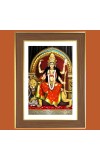 Aadi Shakti Photo Frame  10x14 Inches-Brown Wooden Frame for Home , Office & Temple Decoration and Gifting