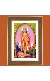God Murugan Photo Frame  10x14 Inches-Brown Wooden Frame for Home , Office & Temple Decoration and Gifting