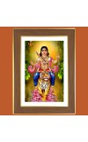 Ayyappa swamy Photo Frame  10x14 Inches-Brown Wooden Frame for Home , Office & Temple Decoration and Gifting