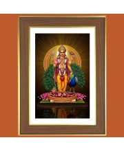  Lord Kartikeya  Photo Frame  10x14 Inches-Brown Wooden Frame for Home , Office & Temple Decoration and Gifting