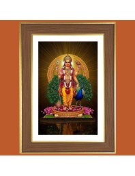  Lord Kartikeya  Photo Frame  10x14 Inches-Brown Wooden Frame for Home , Office & Temple Decoration and Gifting