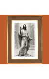 Jesus Christ Photo Frame  10x14 Inches-Brown Wooden Frame for Home , Office & Temple Decoration and Gifting