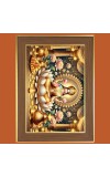Maa Saraswati Photo Frame  10x14 Inches-Brown Wooden Frame for Home , Office & Temple Decoration and Gifting