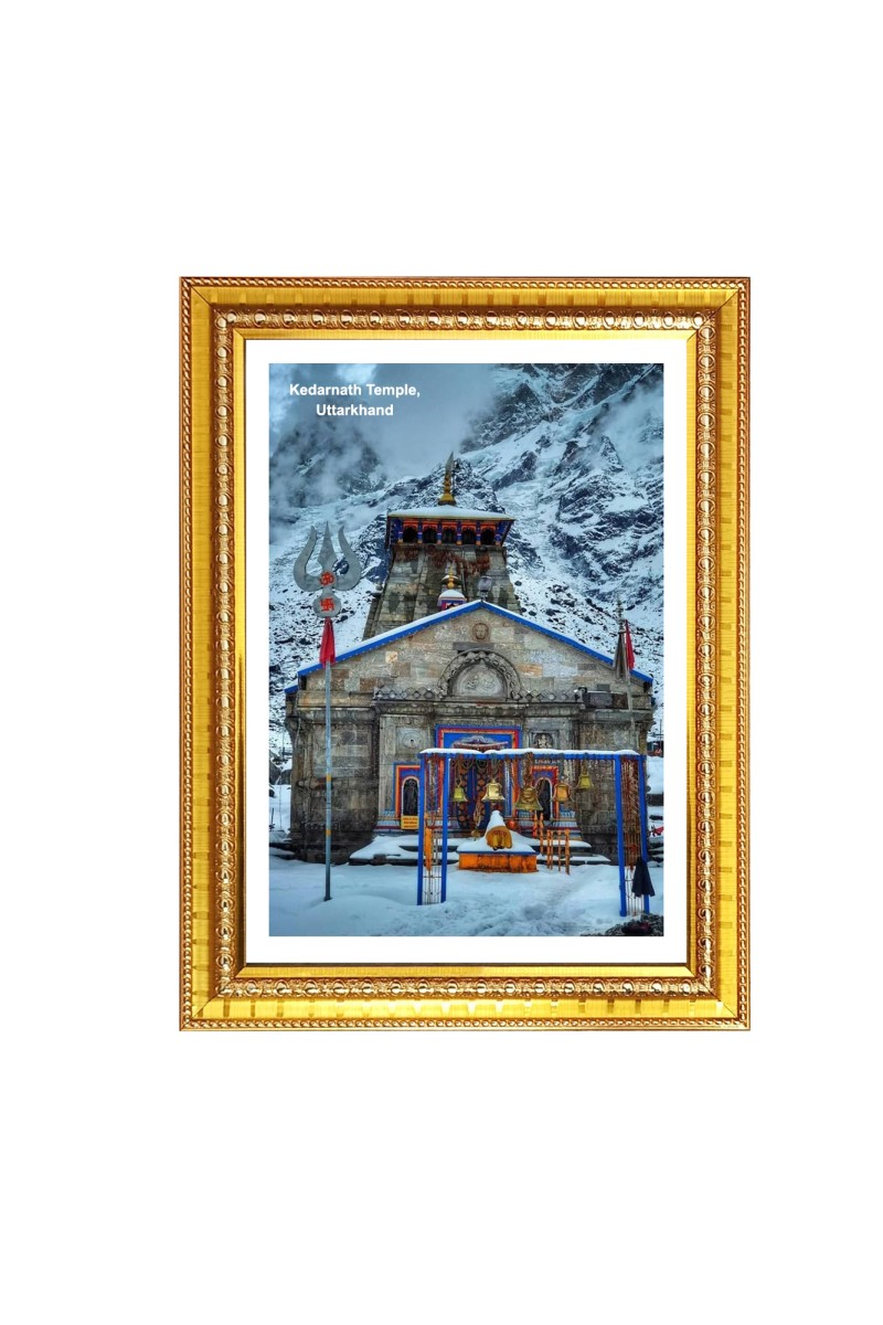 Kedarnath Temple, Uttarkhand  Photo Frame, {size} Inches Beautiful Framed Wall Art of Kedarnath Temple, Uttarkhand  Photo Frame, 10x14 Inches Beautiful Framed Wall Art of Kedarnath Temple, Uttarkhand  Photo Frame, {size} Inches Beautiful Framed Wall 