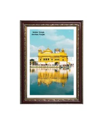 Gurudwara Gurudwara Golden Temple, Amritsar, Punjab  Photo Frame 10x14 Inch | Spiritual Wall decoration for Home & Office |  | Gift for Sikh Punjabi