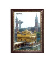 Gurudwara Gurudwara Golden Temple, Amritsar, Punjab  Photo Frame 10x14 Inch | Spiritual Wall decoration for Home & Office |  | Gift for Sikh Punjabi