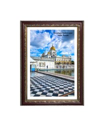 Gurudwara Gurudwara Gurudwara Dukhnivaran, Punjab  Photo Frame 10x14 Inch | Spiritual Wall decoration for Home & Office |  | Gift for Sikh Punjabi