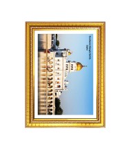 Gurudwara Gurudwara Gurdwara Bangla Sahib, New Delhi  Photo Frame 10x14 Inch | Spiritual Wall decoration for Home & Office |  | Gift for Sikh Punjabi