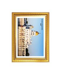 Gurudwara Gurudwara Gurdwara Bangla Sahib, New Delhi  Photo Frame 10x14 Inch | Spiritual Wall decoration for Home & Office |  | Gift for Sikh Punjabi