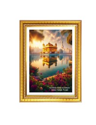 Gurudwara Gurudwara Harminder Sahib Gurudwara, Golden Temple, Punjab  Photo Frame 10x14 Inch | Spiritual Wall decoration for Home & Office |  | Gift for Sikh Punjabi