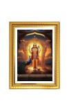 Lord Kartikeya Photo Frame  10x14 Inches-Brown Wooden Frame for Home , Office & Temple Decoration and Gifting
