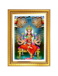Varahi devi Photo Frame  10x14 Inches-Brown Wooden Frame for Home , Office & Temple Decoration and Gifting