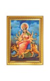 Maa Chandraghanta Photo Frame  10x14 Inches-Brown Wooden Frame for Home , Office & Temple Decoration and Gifting