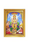 Sri satya narayana swamy Photo Frame  10x14 Inches-Brown Wooden Frame for Home , Office & Temple Decoration and Gifting