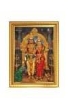 God Murugan Photo Frame  10x14 Inches-Brown Wooden Frame for Home , Office & Temple Decoration and Gifting