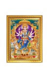 Goddess durga matha Photo Frame  10x14 Inches-Brown Wooden Frame for Home , Office & Temple Decoration and Gifting