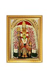 God Shri Veerabhadra Photo Frame  10x14 Inches-Brown Wooden Frame for Home , Office & Temple Decoration and Gifting