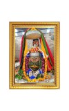 Shri Mahakaleshwar Jyotirlinga Photo Frame  10x14 Inches-Brown Wooden Frame for Home , Office & Temple Decoration and Gifting