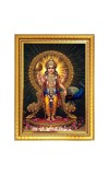 Lord murugan Photo Frame  10x14 Inches-Brown Wooden Frame for Home , Office & Temple Decoration and Gifting