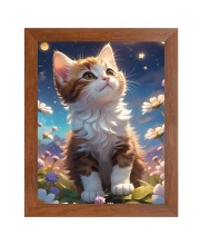 AI Funny AI Funny Cute Cat Art Picture for Kids Art Picture for Kids - 10x14 inches, Brown Color - Perfect Wall Decor for Children's Room AI Funny AI Funny Cute Cat Art Picture for Kids Art Picture for Kids - 10x14 inches, Brown Color - Perfect Wall Decor for Children's Room