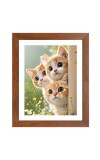 AI Funny AI Funny Cute Cat  Art Picture for Kids Art Picture for Kids - 10x14 inches, Brown Color - Perfect Wall Decor for Children's Room