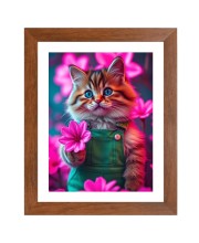AI Funny AI Funny Cute Cat Art Picture for Kids Art Picture for Kids - 10x14 inches, Brown Color - Perfect Wall Decor for Children's Room AI Funny AI Funny Cute Cat Art Picture for Kids Art Picture for Kids - 10x14 inches, Brown Color - Perfect Wall Decor for Children's Room