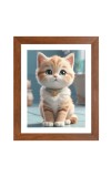 AI Funny AI Funny Cute Cat Art Picture for Kids Art Picture for Kids - 10x14 inches, Brown Color - Perfect Wall Decor for Children's Room AI Funny AI Funny Cute Cat Art Picture for Kids Art Picture for Kids - 10x14 inches, Brown Color - Perfect Wall Decor for Children's Room