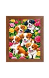 AI Funny AI Funny Cute Dog Art Picture for Kids Art Picture for Kids - 10x14 inches, Brown Color - Perfect Wall Decor for Children's Room