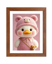 AI Funny AI Funny Cute Duck Art Picture for Kids Art Picture for Kids - 10x14 inches, Brown Color - Perfect Wall Decor for Children's Room
