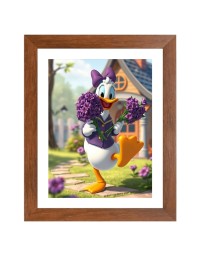 AI Funny AI Funny Cute Duck Art Picture for Kids Art Picture for Kids - 10x14 inches, Brown Color - Perfect Wall Decor for Children's Room