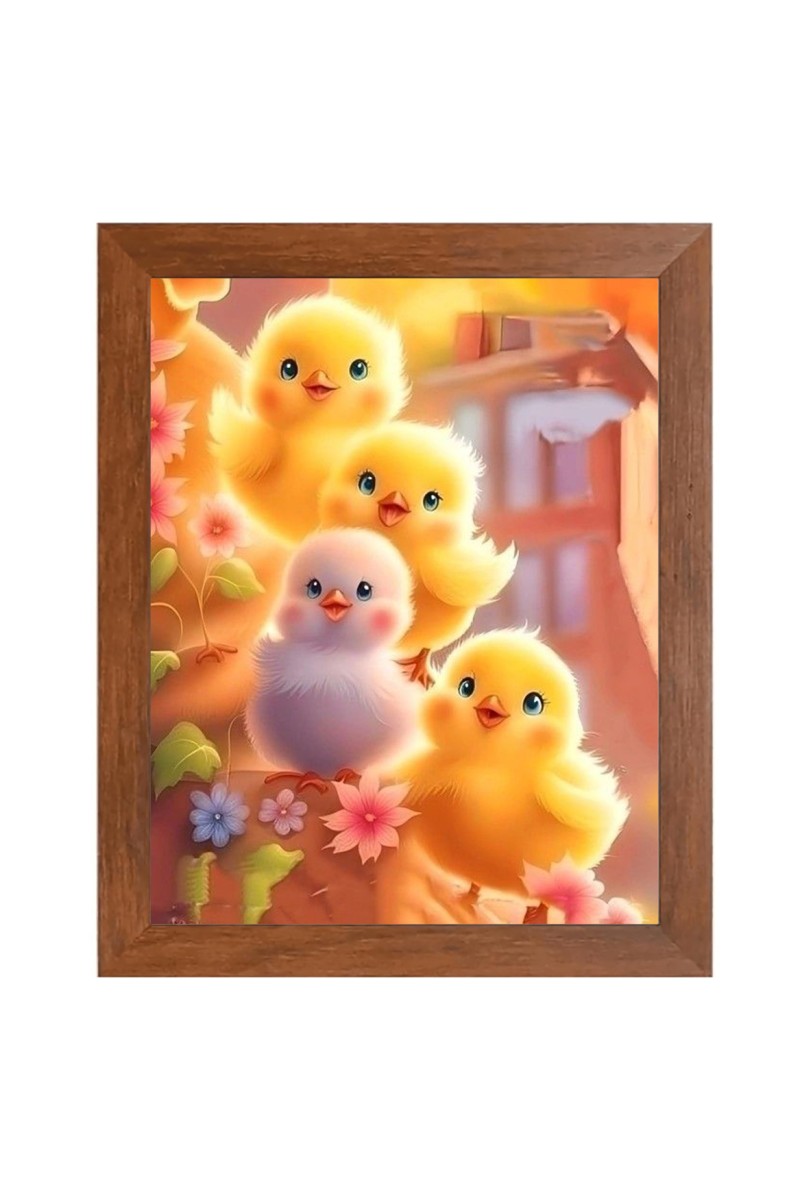 AI Funny AI Funny Cute Duck  Art Picture for Kids Art Picture for Kids - 10x14 inches, Brown Color - Perfect Wall Decor for Children's Room