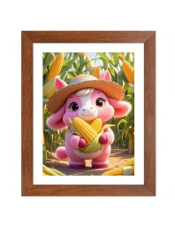 AI Funny AI Funny Cute Rat Art Picture for Kids Art Picture for Kids - 10x14 inches, Brown Color - Perfect Wall Decor for Children's Room