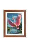 AI Funny AI Funny Flamingo  Art Picture for Kids Art Picture for Kids - 10x14 inches, Brown Color - Perfect Wall Decor for Children's Room