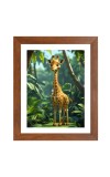AI Funny AI Funny Giraffe Art Picture for Kids Art Picture for Kids - 10x14 inches, Brown Color - Perfect Wall Decor for Children's Room AI Funny AI Funny Giraffe Art Picture for Kids Art Picture for Kids - 10x14 inches, Brown Color - Perfect Wall Decor for Children's Room