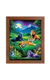 AI Funny AI Funny Lion and Tiger Art Picture for Kids Art Picture for Kids - 10x14 inches, Brown Color - Perfect Wall Decor for Children's Room AI Funny AI Funny Lion and Tiger Art Picture for Kids Art Picture for Kids - 10x14 inches, Brown Color - Perfect Wall Decor for Children's Room