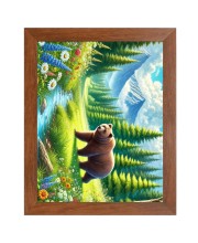 AI Funny AI Funny Polar bear  Art Picture for Kids Art Picture for Kids - 10x14 inches, Brown Color - Perfect Wall Decor for Children's Room