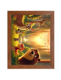 AI Funny AI Funny Polar bear  Art Picture for Kids Art Picture for Kids - 10x14 inches, Brown Color - Perfect Wall Decor for Children's Room